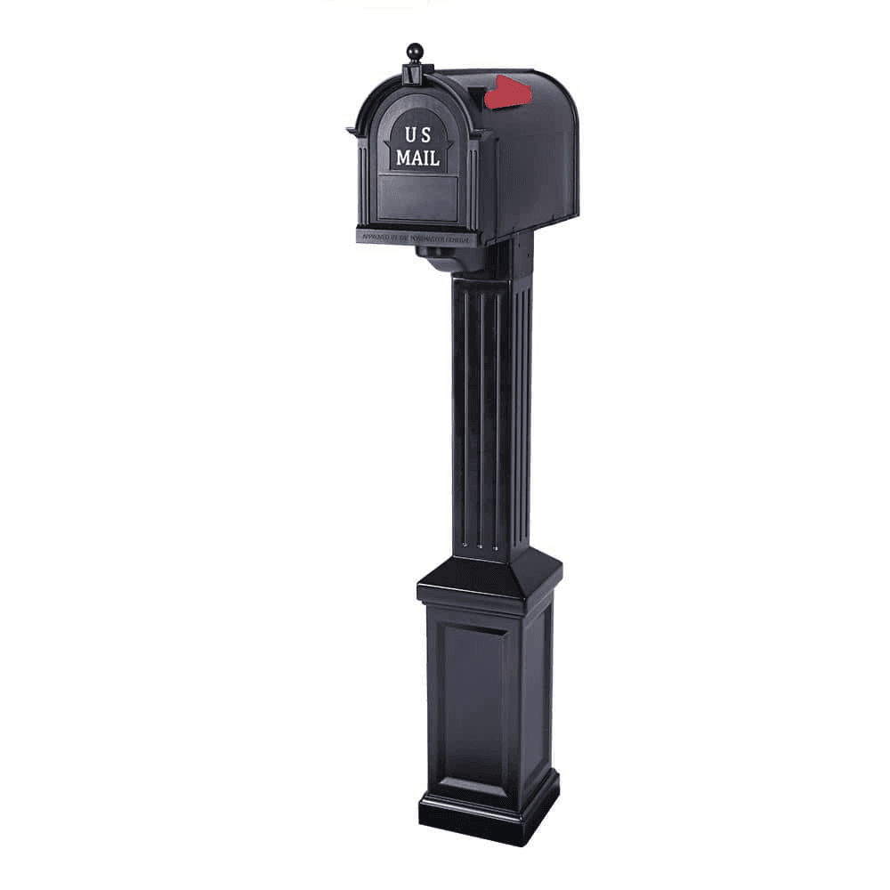 Post-mount mailbox design example, not a completed Memphis customer project